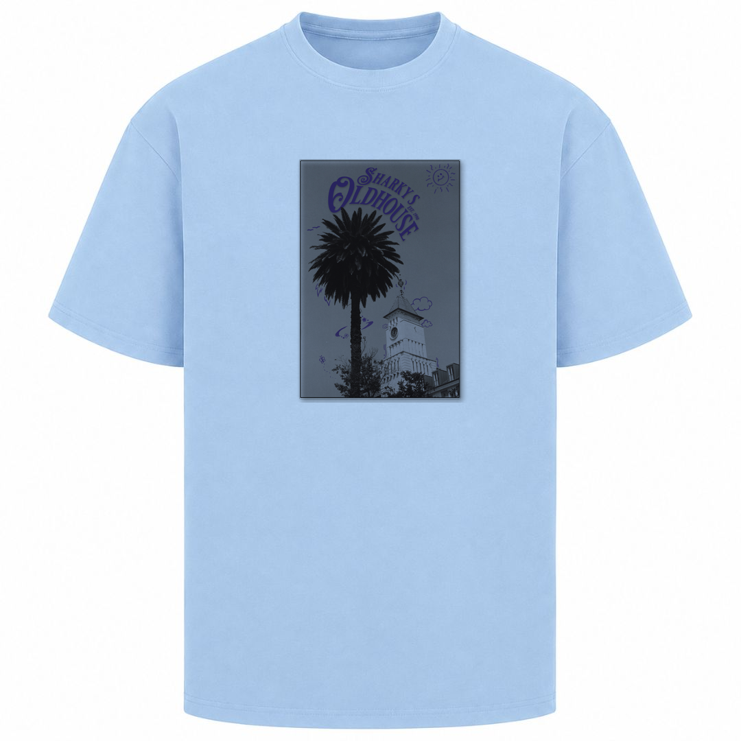 SPIRIT OF THE OCEAN | T-SHIRT SUNNY PALM - powder blue