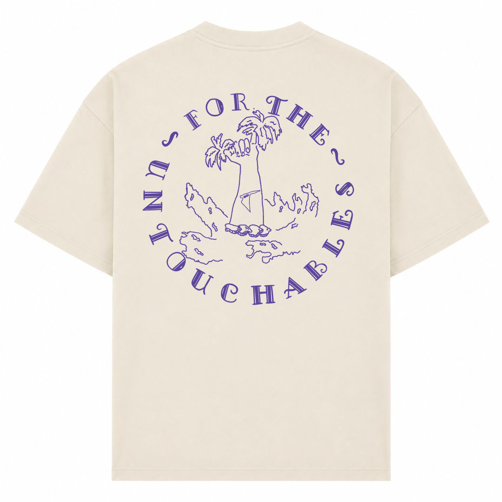 SPIRIT OF THE OCEAN | T-SHIRT FOR THE UNTOUCHABLES - Sand - Rueckseite