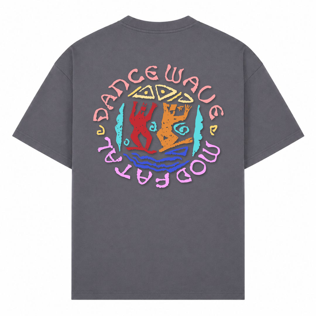 MOD FATAL | T-Shirt DANCE WAVE - dark grey - Rueckseite