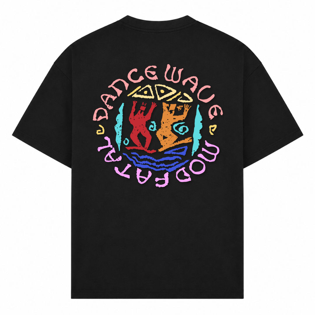 MOD FATAL | T-Shirt DANCE WAVE - Schwarz - Rueckseite