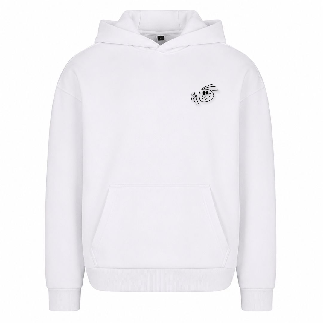 ZWIEBELKOPF | Hoodie LOGO CLASSIC - Frontprint - Weiß