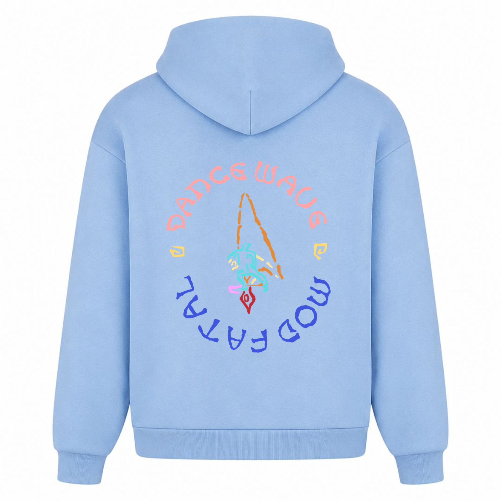 MOD FATAL | HOODIE DANCE WAVE II - powder blue - Rueckseite