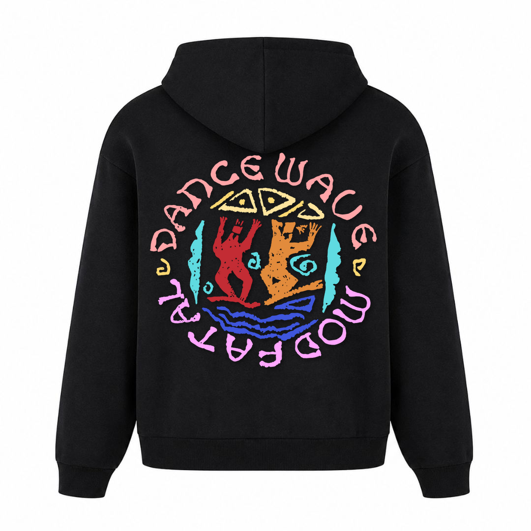 MOD FATAL | HOODIE DANCE WAVE - Schwarz - Rueckseite