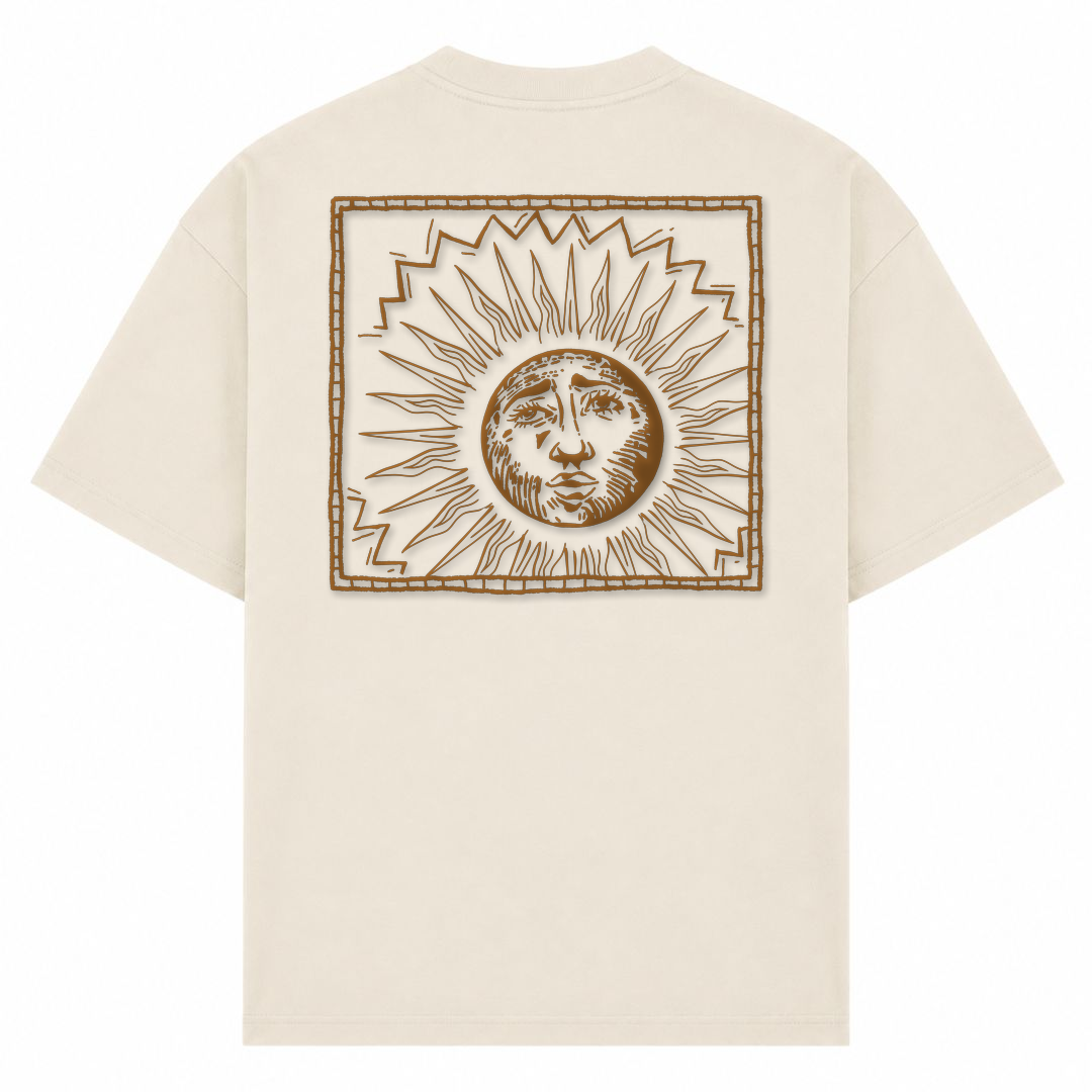 SPIRIT OF THE OCEAN | T-Shirt SUNSHINE - Sand - Rueckseite