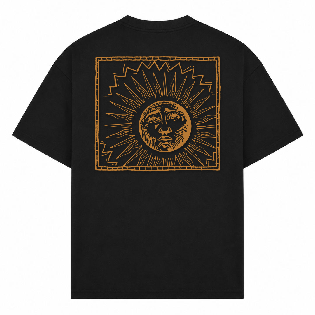 SPIRIT OF THE OCEAN | T-Shirt SUNSHINE - Schwarz - Rueckseite