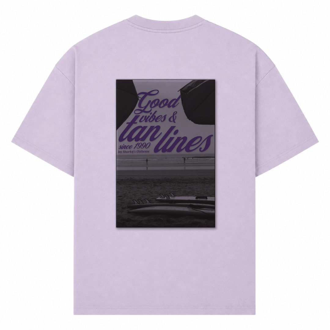 SPIRIT OF THE OCEAN | T-Shirt VINTAGE BEACH - lilac - Rueckseite
