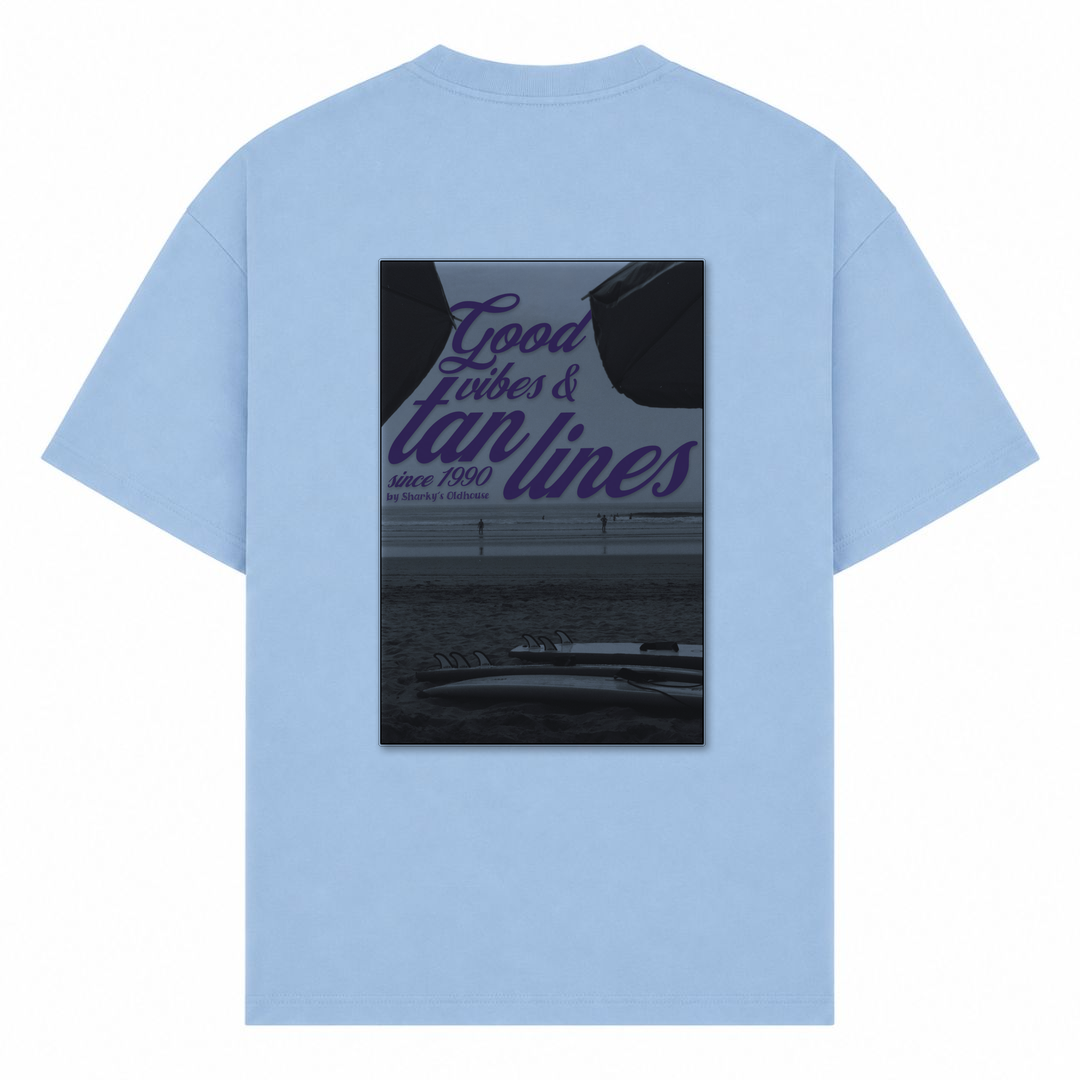SPIRIT OF THE OCEAN | T-Shirt VINTAGE BEACH - powder blue - Rueckseite