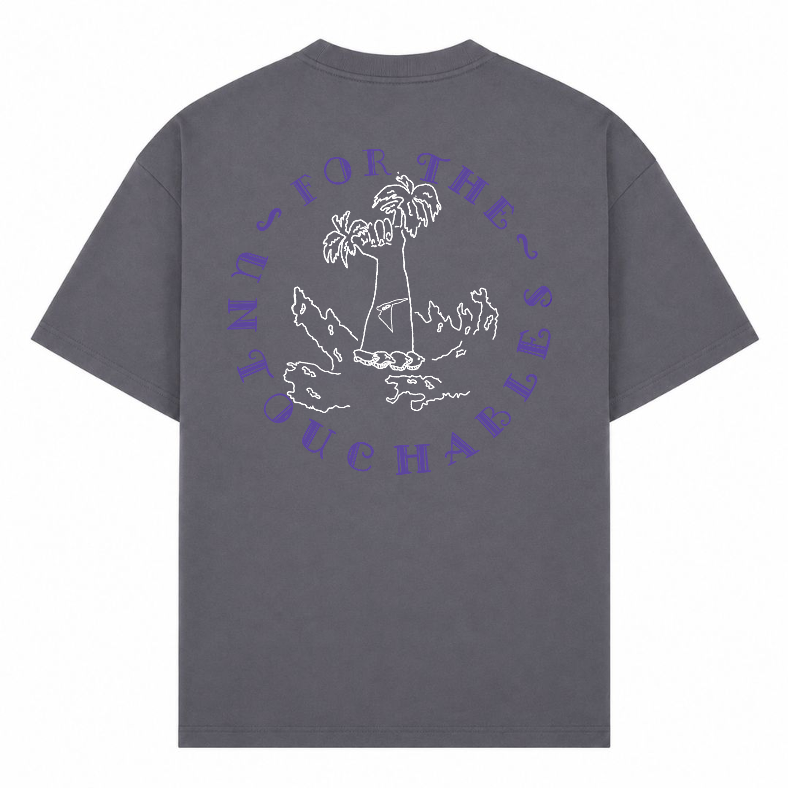 SPIRIT OF THE OCEAN | T-SHIRT FOR THE UNTOUCHABLES - dark grey  - Rueckseite