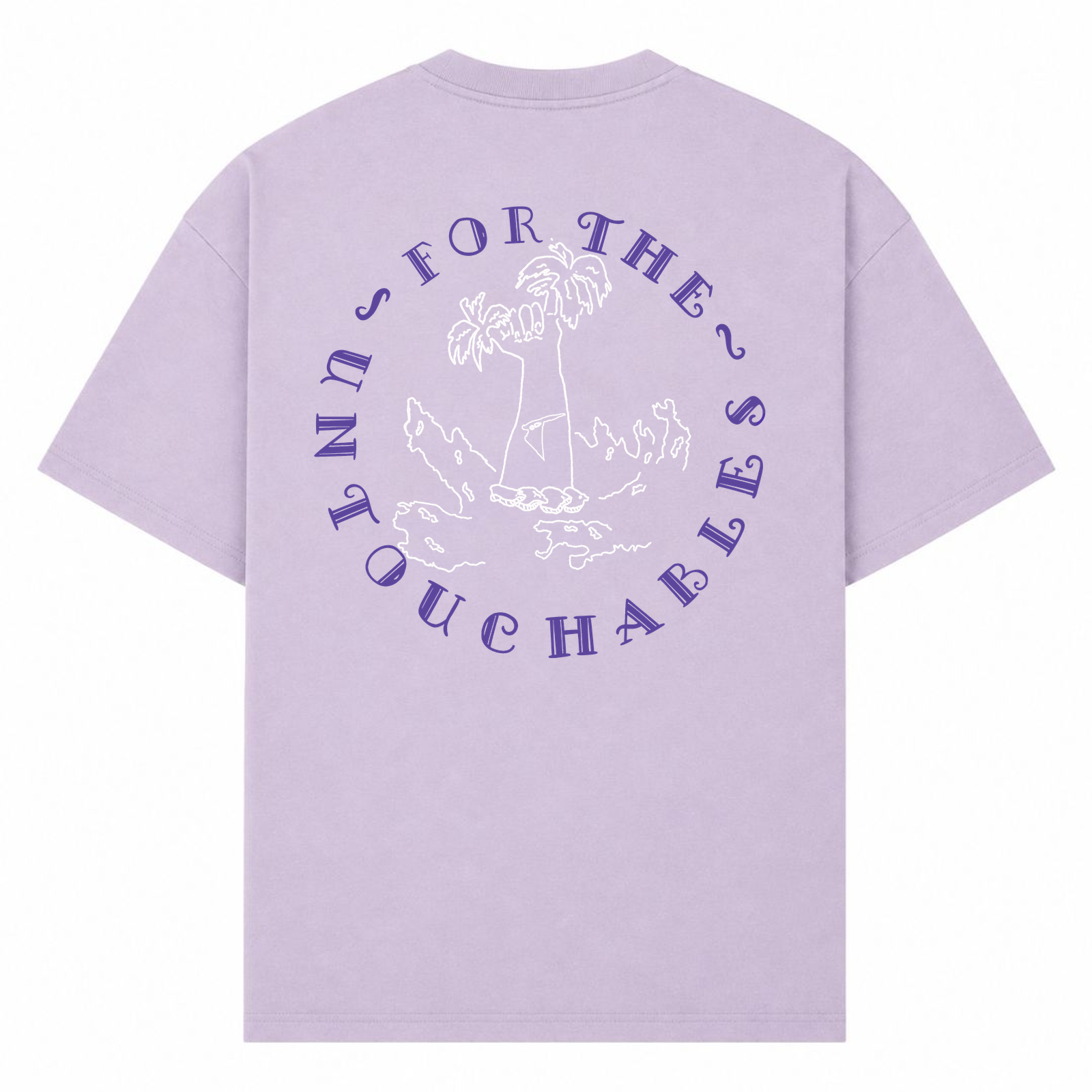 SPIRIT OF THE OCEAN | T-SHIRT FOR THE UNTOUCHABLES - lilac - Rueckseite