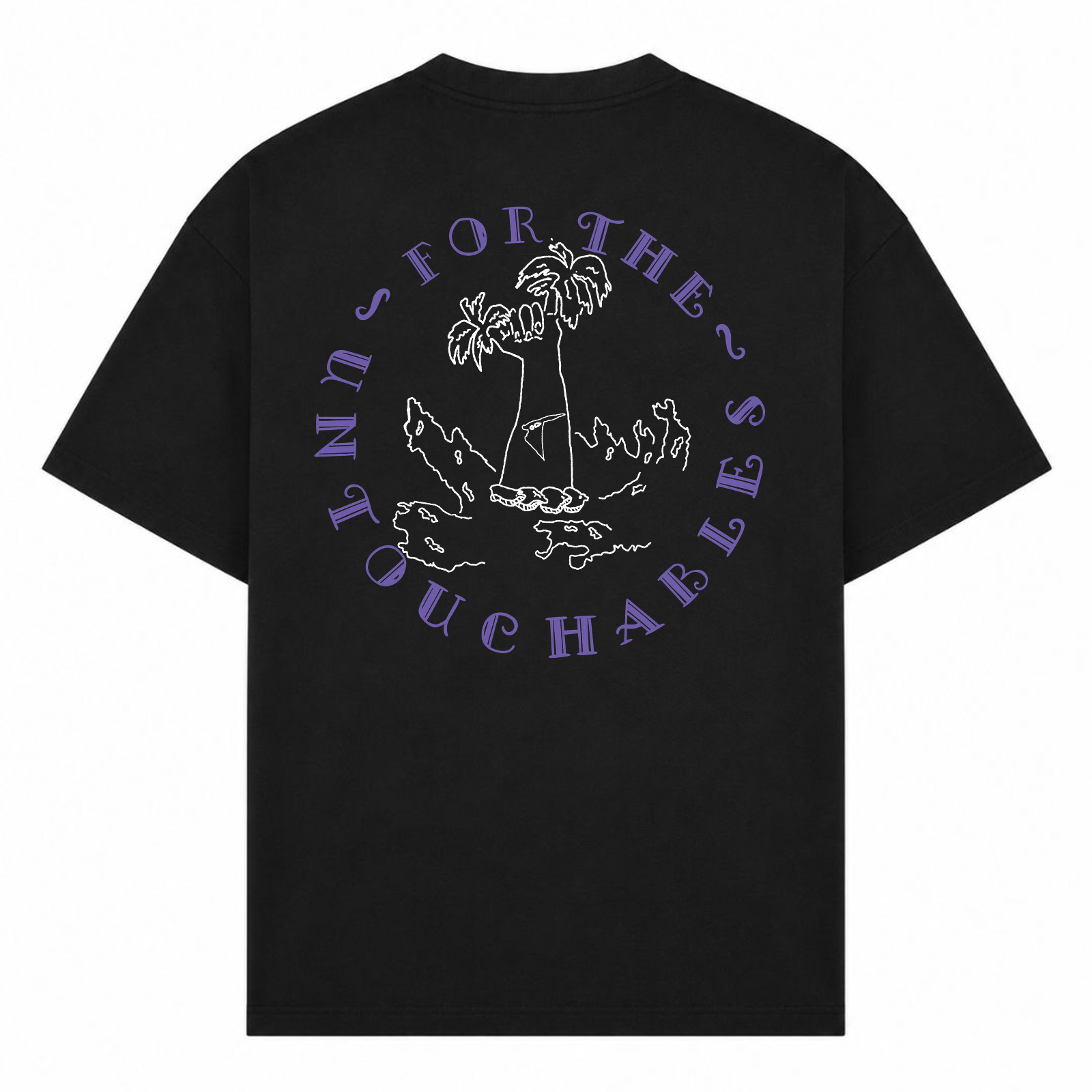 SPIRIT OF THE OCEAN | T-SHIRT FOR THE UNTOUCHABLES - Schwarz - Rueckseite