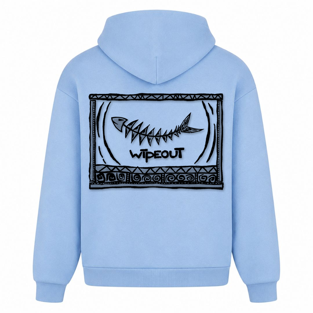 SPIRIT OF THE OCEAN | Hoodie WIPE OUT - powder blue - Rueckseite