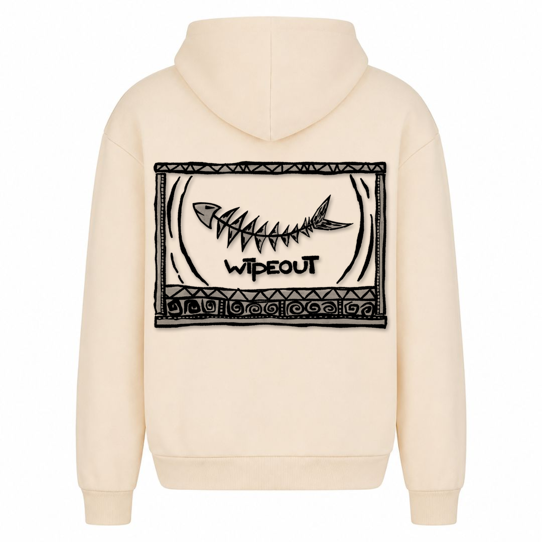 SPIRIT OF THE OCEAN | Hoodie WIPE OUT - White Sand - Rueckseite