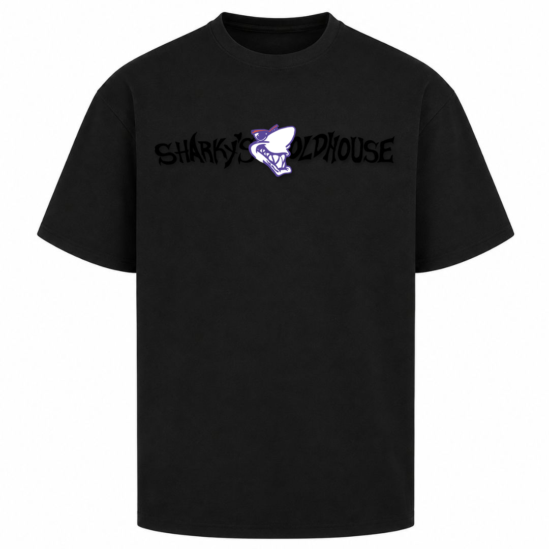 SHARKYS OLDHOUSE | T-Shirt OLDSCHOOL - Schwarz
