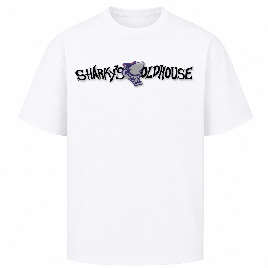 SHARKYS OLDHOUSE | T-Shirt OLDSCHOOL - Weiß