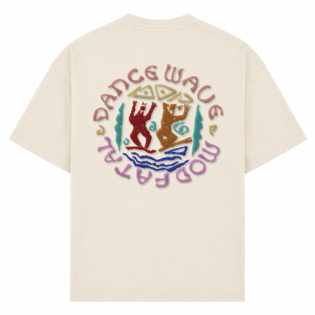 MOD FATAL | T-Shirt DANCE WAVE - Sand - Rueckseite