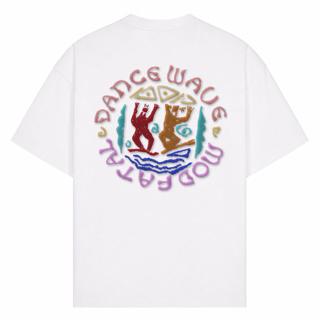 MOD FATAL | T-Shirt DANCE WAVE - Weiß - Rueckseite