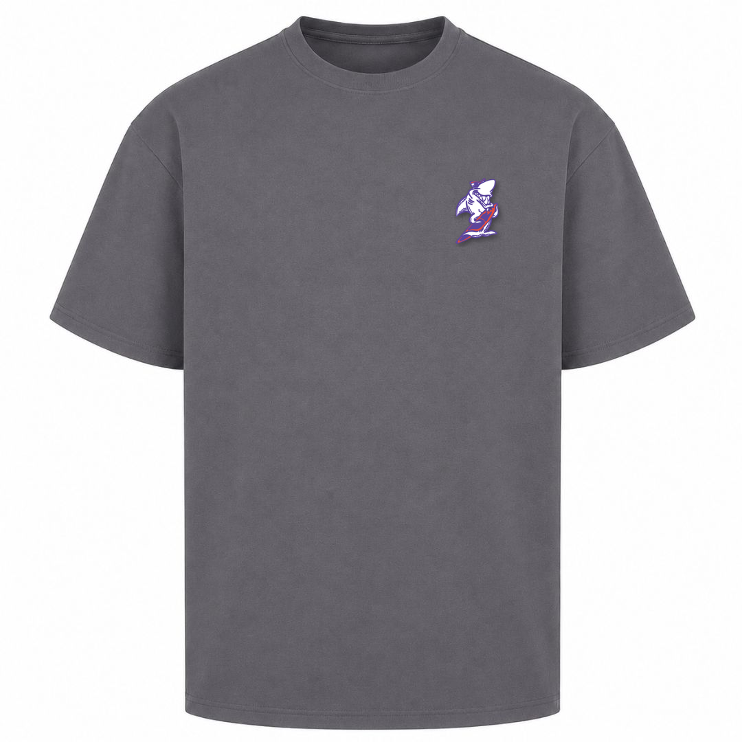 SHARKYS OLDHOUSE | T-SHIRT LOGO CLASSIC - FRONTPRINT - dark grey 