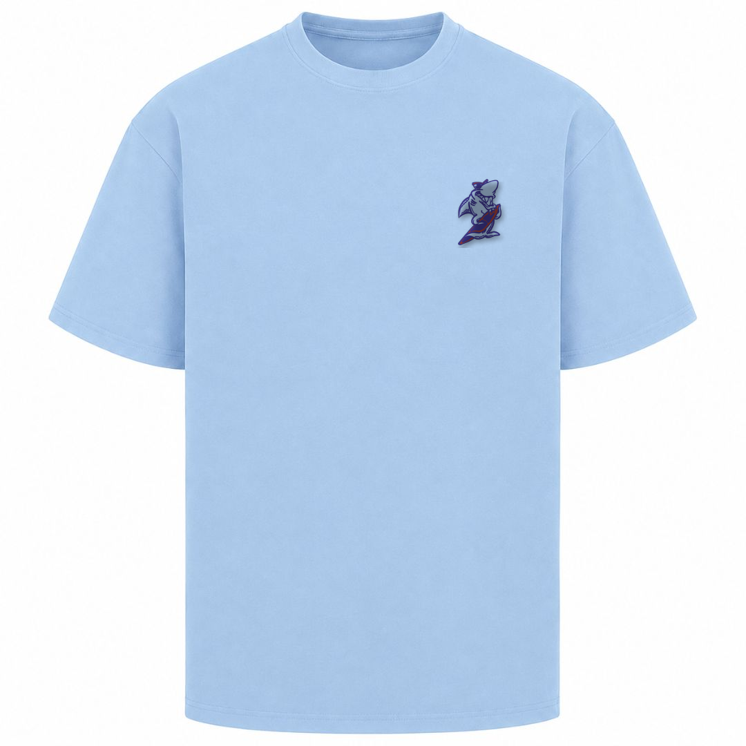 SHARKYS OLDHOUSE | T-SHIRT LOGO CLASSIC - FRONTPRINT - powder blue