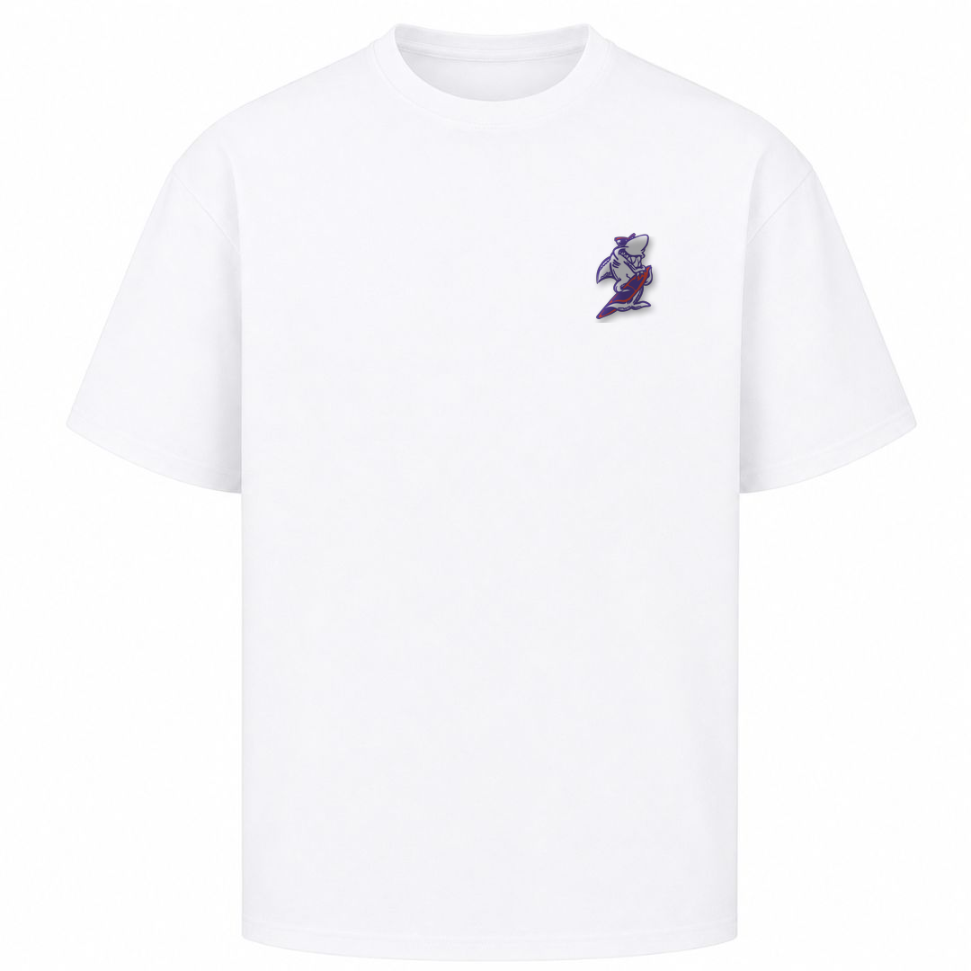 SHARKYS OLDHOUSE | T-SHIRT LOGO CLASSIC - FRONTPRINT - Weiß