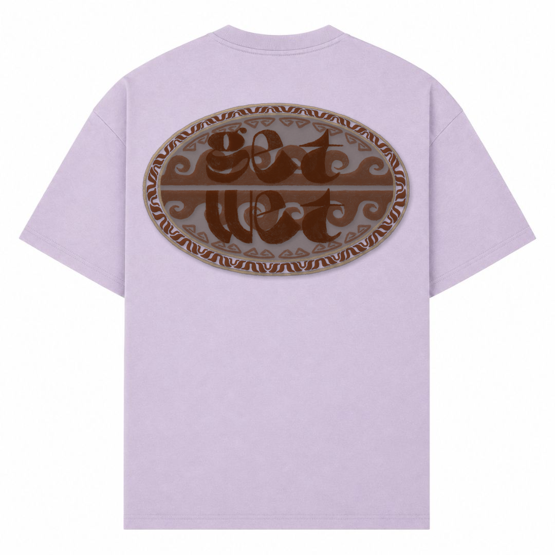 WAVE | | T-Shirt GET WET - lilac - Rueckseite