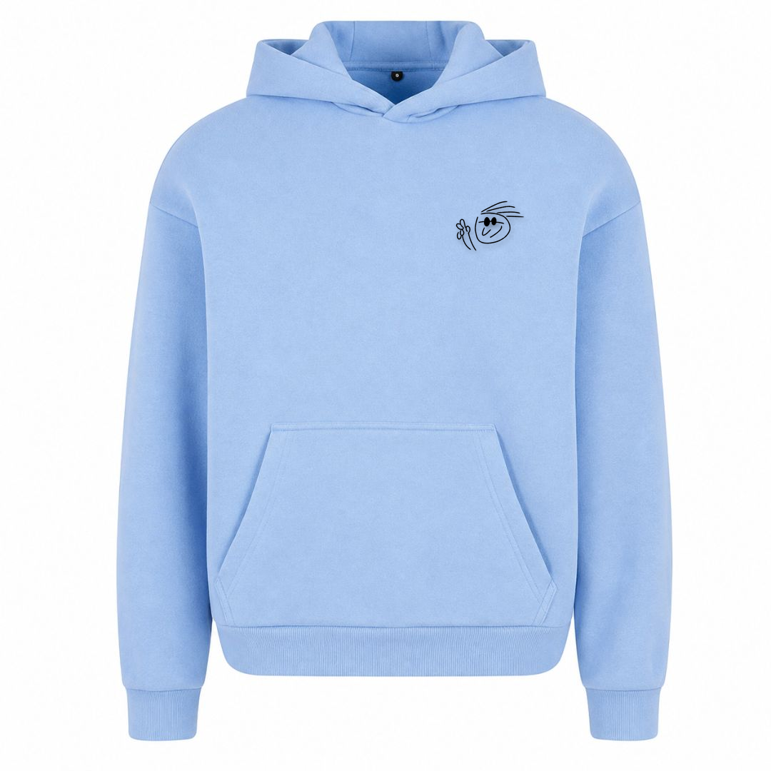 ZWIEBELKOPF | Hoodie LOGO CLASSIC - Frontprint - powder blue