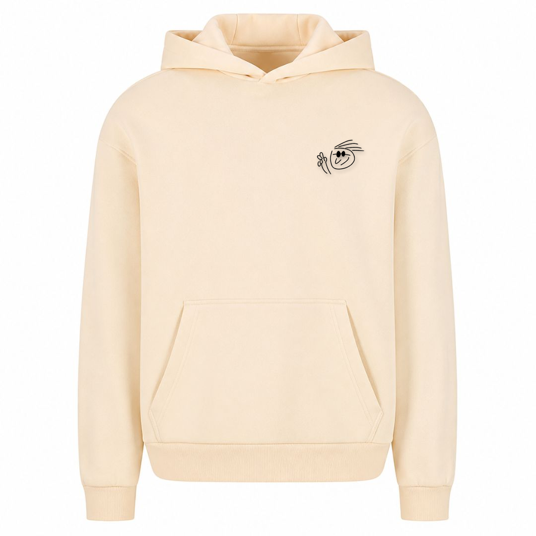 ZWIEBELKOPF | Hoodie LOGO CLASSIC - Frontprint - White Sand