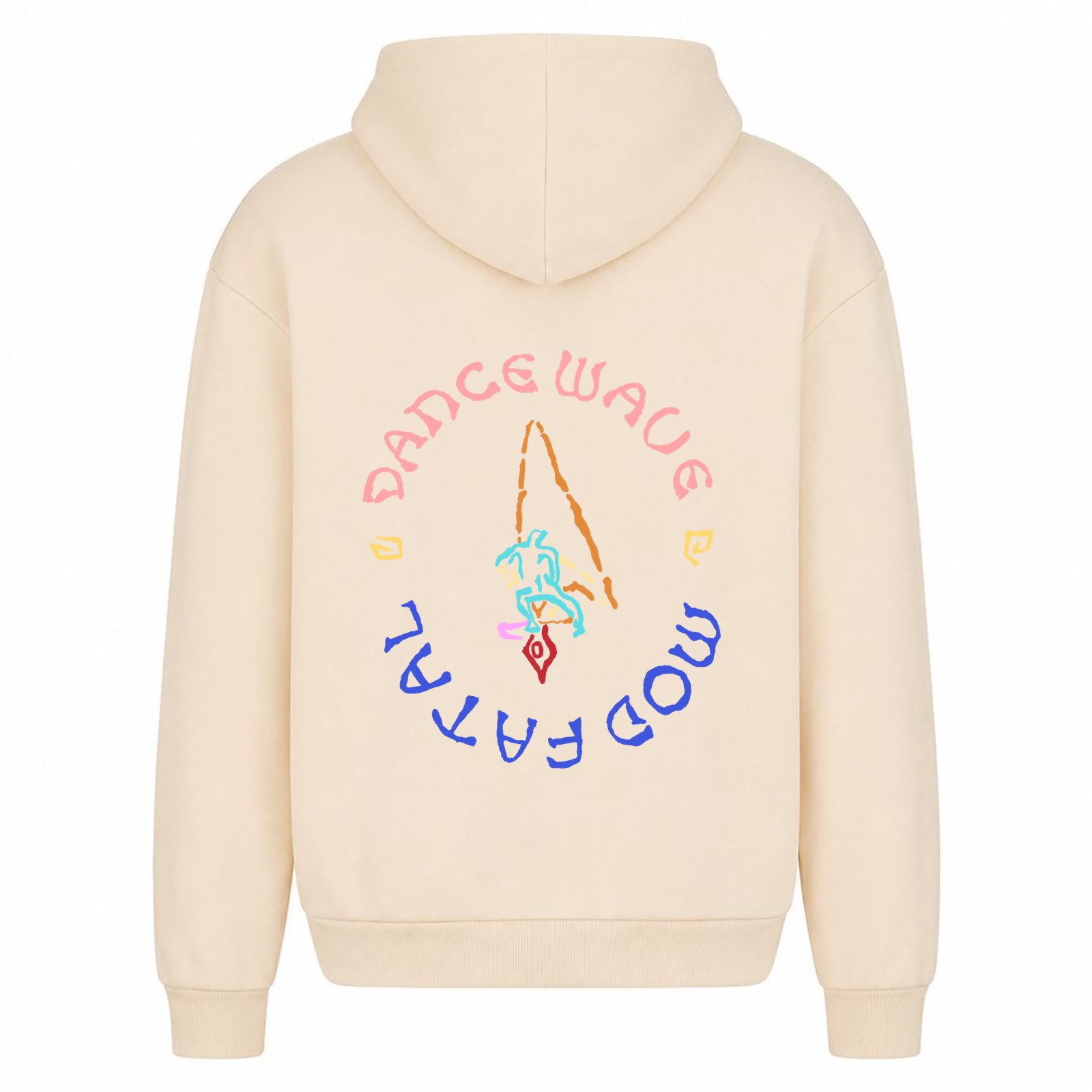 MOD FATAL | HOODIE DANCE WAVE II - White Sand - Rueckseite