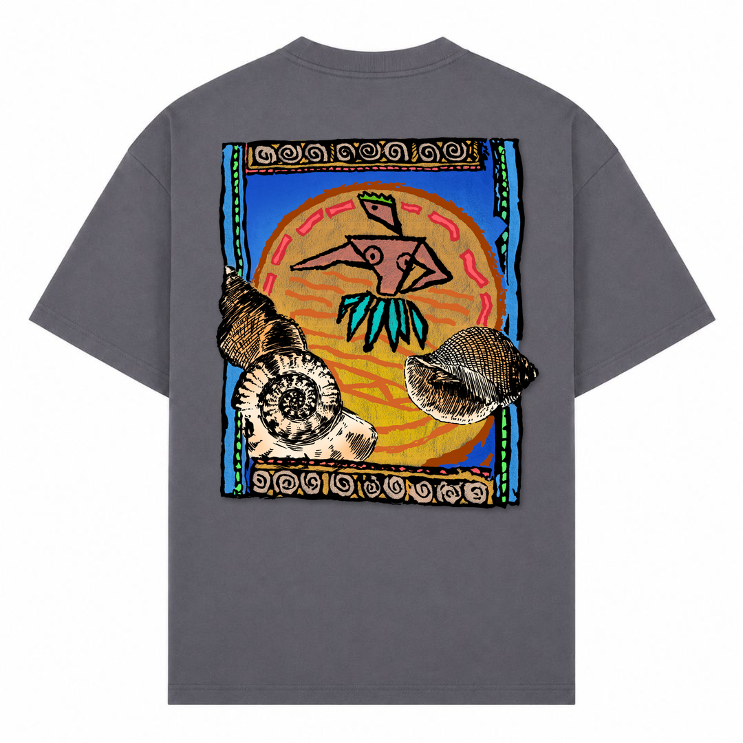 SPIRIT OF THE OCEAN | T-Shirt THE DANCER - dark grey  - Rueckseite