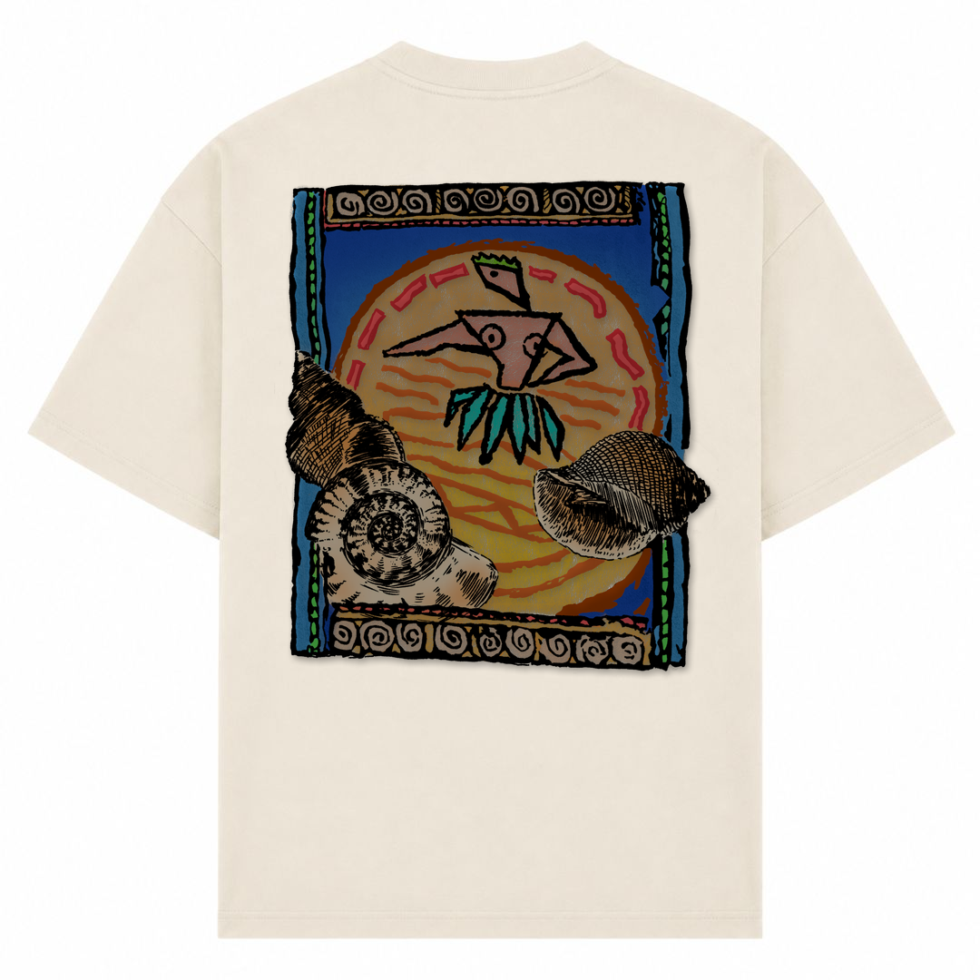 SPIRIT OF THE OCEAN | T-Shirt THE DANCER - Sand - Rueckseite