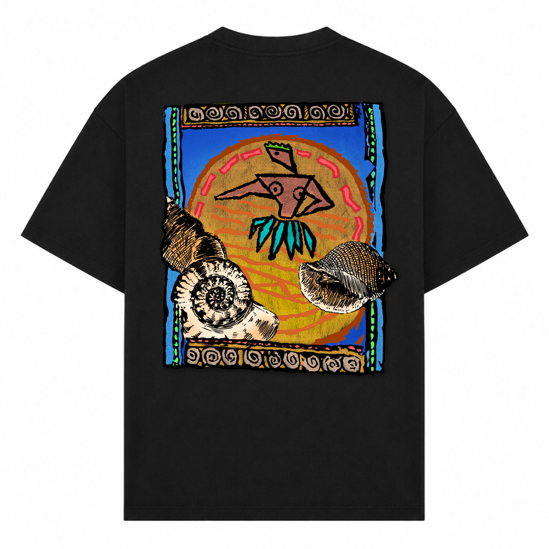 SPIRIT OF THE OCEAN | T-Shirt THE DANCER - Schwarz - Rueckseite