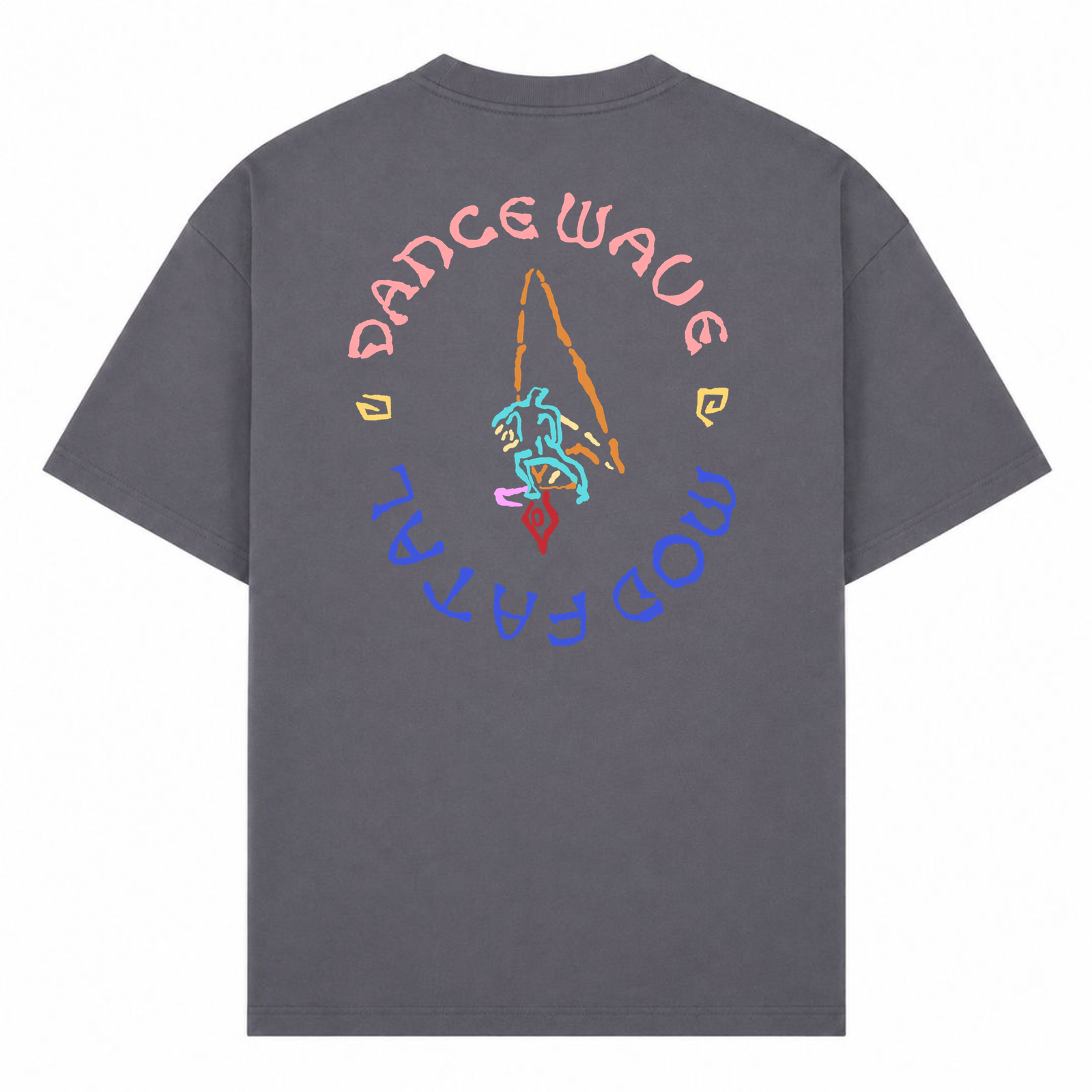 MOD FATAL | T-SHIRT DANCE WAVE II - dark grey  - Rueckseite