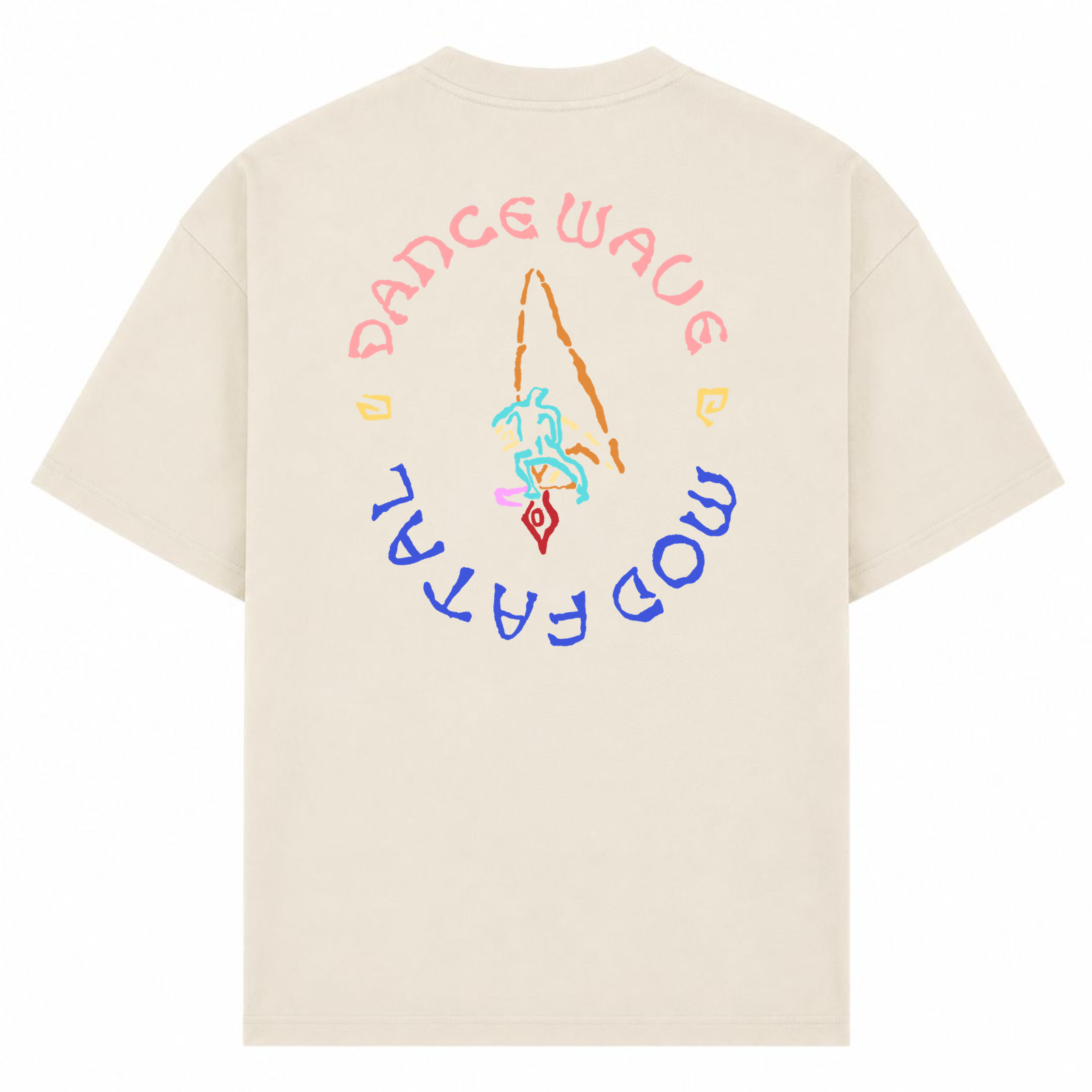 MOD FATAL | T-SHIRT DANCE WAVE II - Sand - Rueckseite