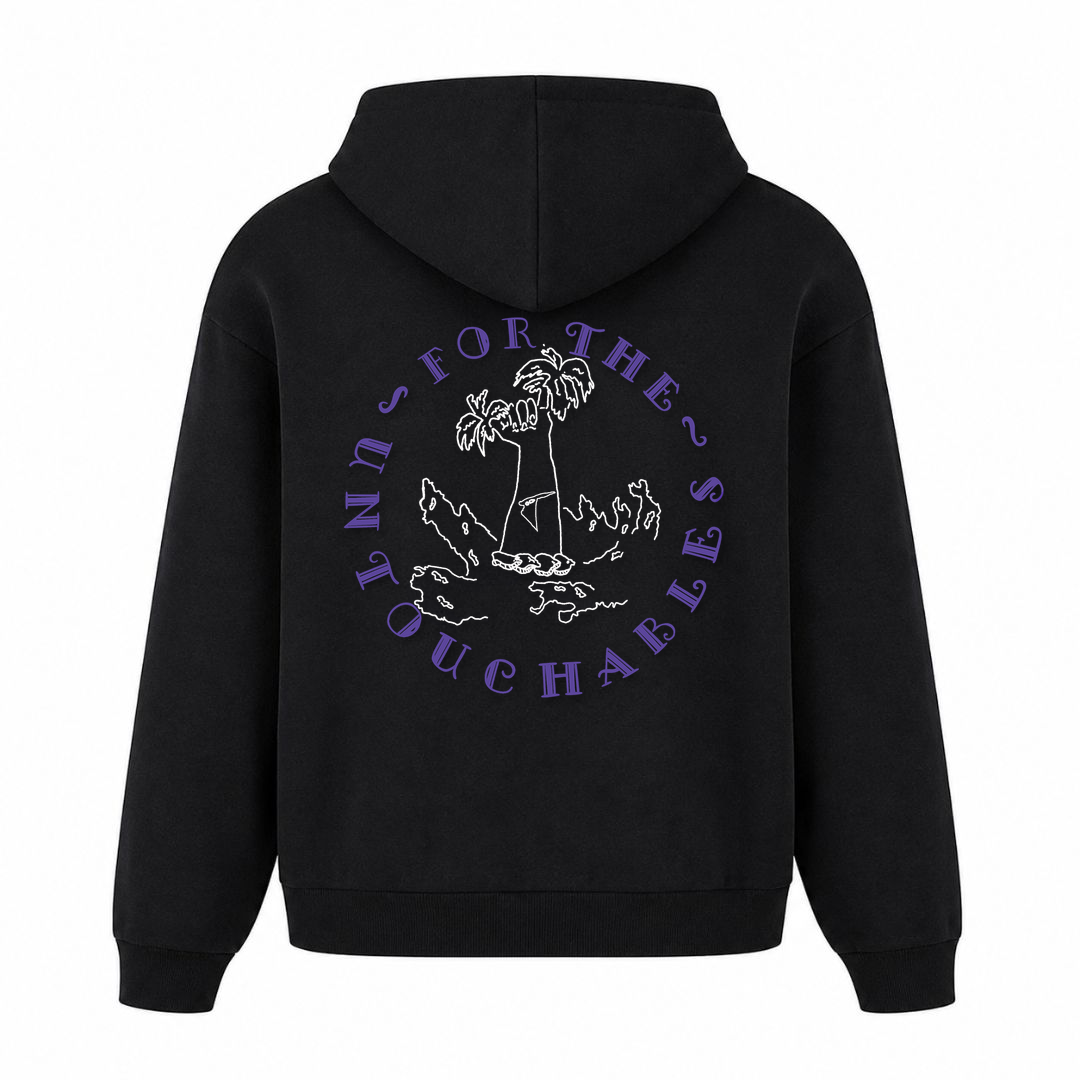 SPIRIT OF THE OCEAN | Hoodie FOR THE UNTOUCHABLES - Schwarz - Rueckseite