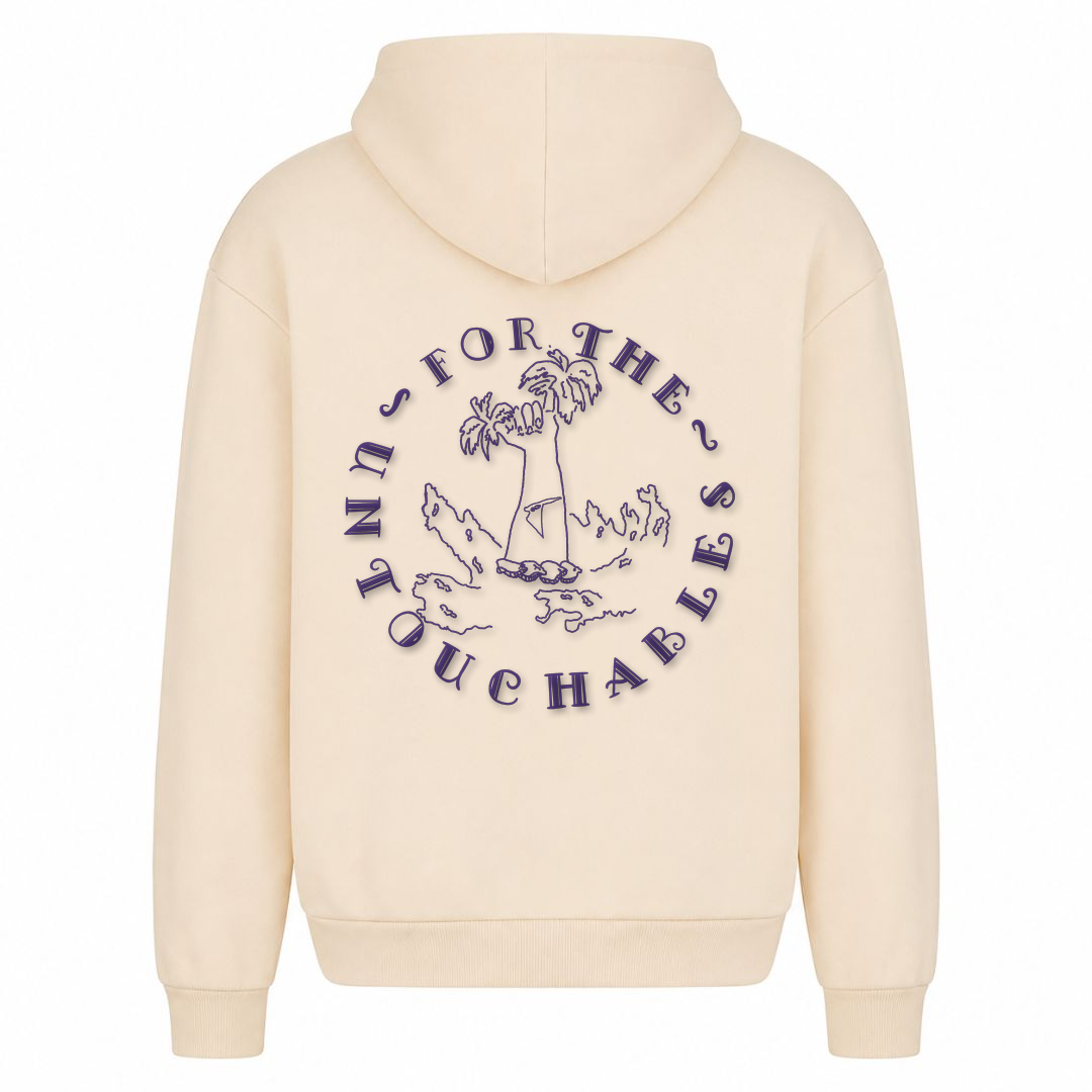 SPIRIT OF THE OCEAN | Hoodie FOR THE UNTOUCHABLES - White Sand - Rueckseite